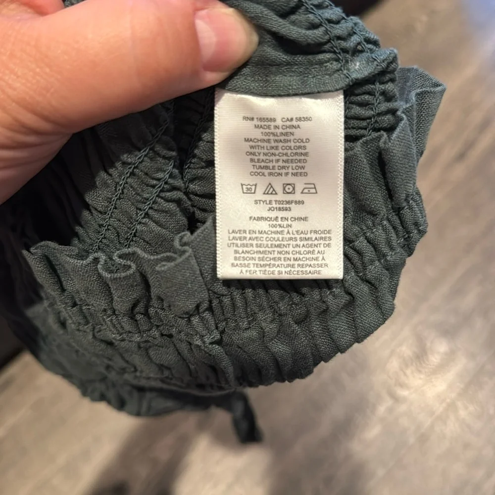 Joie Brooklyn Top Size XS Jungle Green New With Tags - Picture 5 of 6